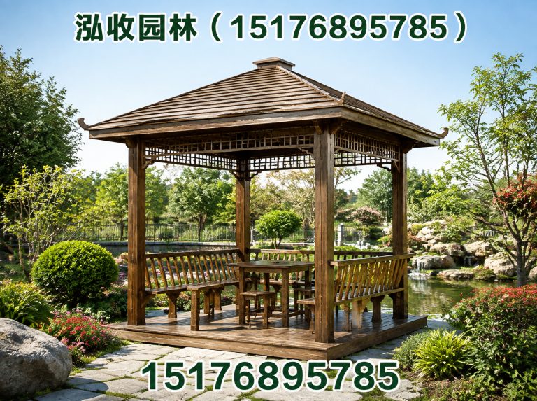 湖州防腐木凉亭展示图